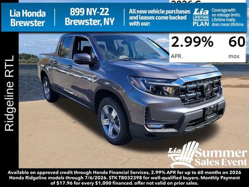 Gv 2026 Honda Ridgeline RTL