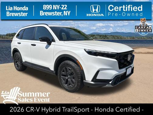 Platinum White Pearl 2026 Honda CR-V Hybrid TrailSport AWD