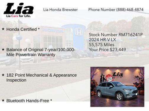 Modern Steel Metallic 2024 Honda HR-V LX