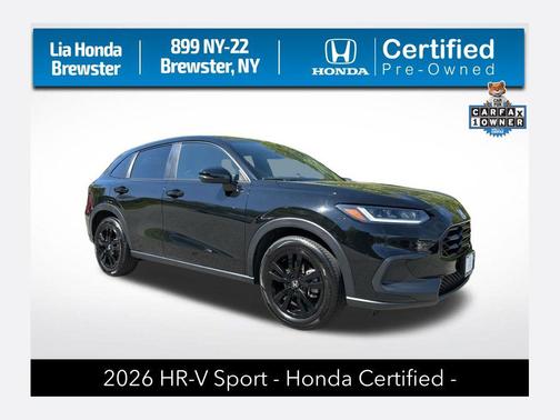 Crystal Black Pearl 2026 Honda HR-V AWD Sport