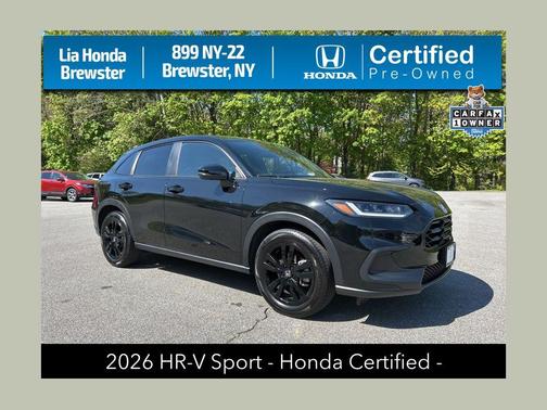 Crystal Black Pearl 2026 Honda HR-V AWD Sport