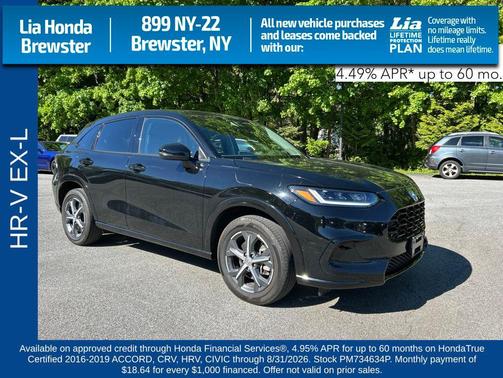 Crystal Black Pearl 2023 Honda HR-V EX-L
