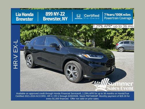 Crystal Black Pearl 2023 Honda HR-V EX-L