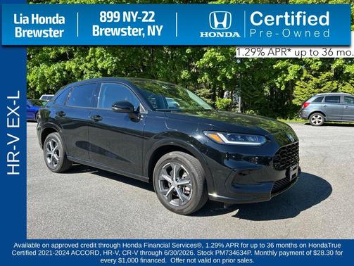 Crystal Black Pearl 2023 Honda HR-V EX-L
