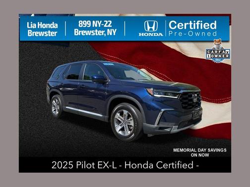 Obsidian Blue Pearl 2025 Honda Pilot EX-L