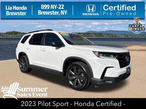 Platinum White Pearl 2023 Honda Pilot AWD Sport