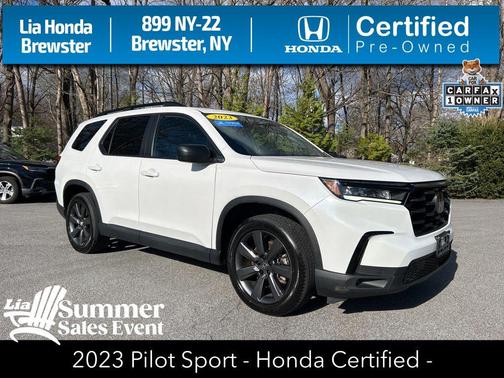Platinum White Pearl 2023 Honda Pilot AWD Sport