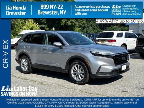 Gray 2024 Honda CR-V EX AWD