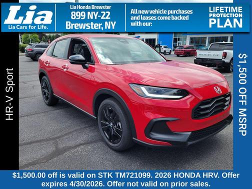 Milano Red 2026 Honda HR-V AWD Sport