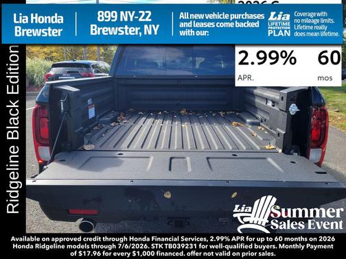 Nh-731p/Crystal Bl 2026 Honda Ridgeline Black