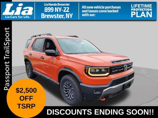 Sunset Orange 2026 Honda Passport AWD TrailSport