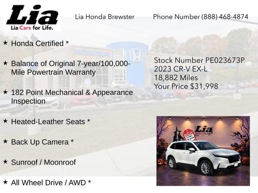 Platinum White Pearl 2023 Honda CR-V EX-L
