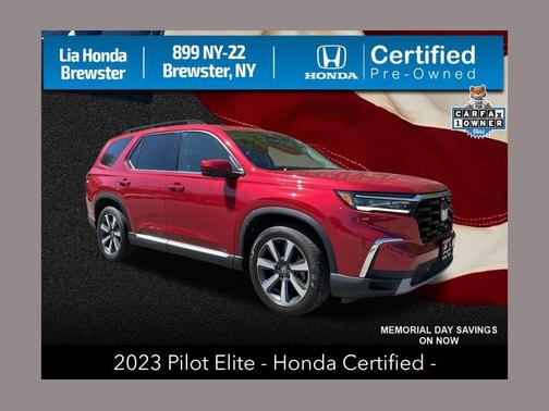Radiant Red Metallic II 2023 Honda Pilot AWD Elite
