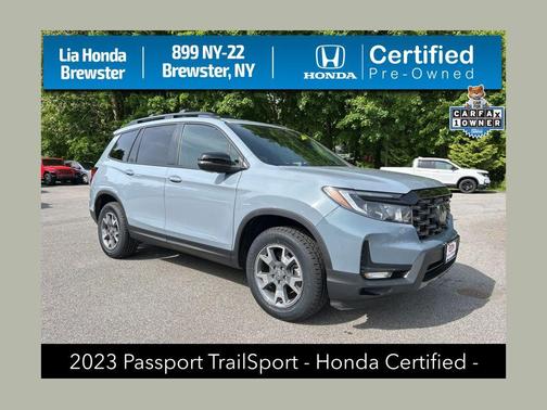 Sonic Gray Pearl 2023 Honda Passport AWD TrailSport