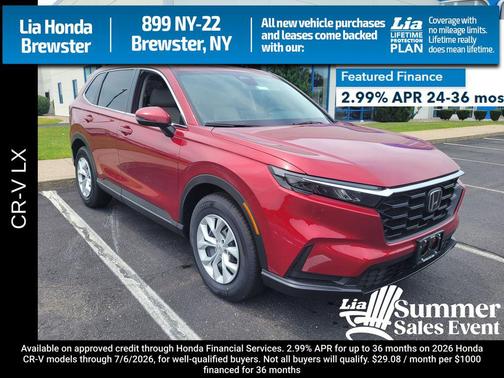 Radiant Red Metallic 2026 Honda CR-V LX AWD