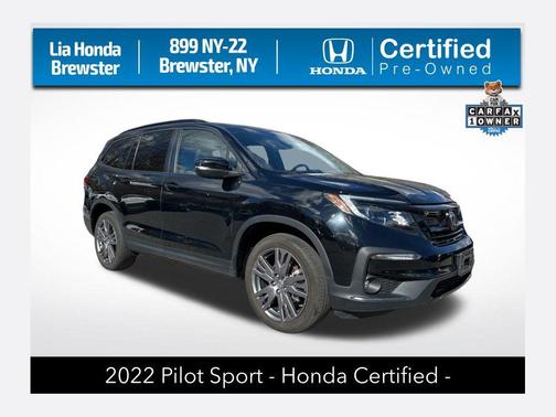 Crystal Black Pearl 2022 Honda Pilot AWD Sport