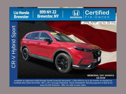 Radiant Red Metallic 2023 Honda CR-V Hybrid Sport AWD