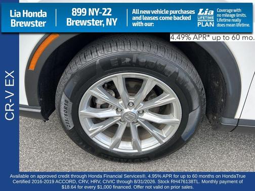 Gray 2024 Honda CR-V EX AWD
