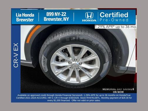 Gray 2024 Honda CR-V EX AWD