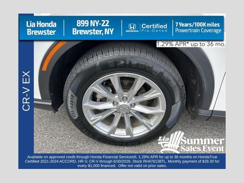 Gray 2024 Honda CR-V EX AWD