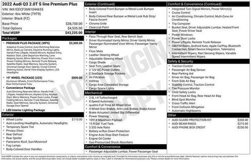 2022 Audi Q3 45 S line Premium Plus
