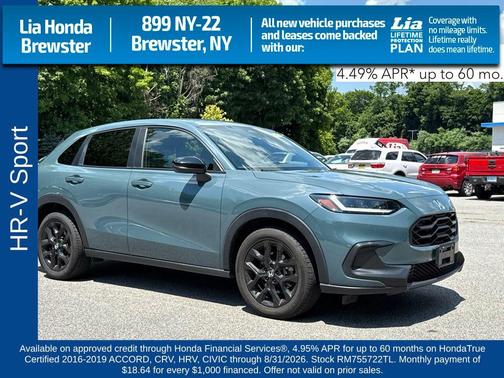 Nordic Forest Pearl 2024 Honda HR-V AWD Sport