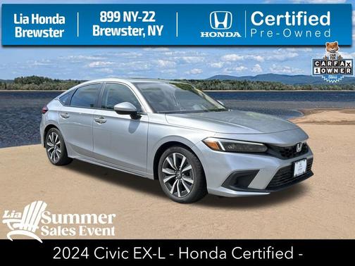 Gray 2024 Honda Civic EX-L