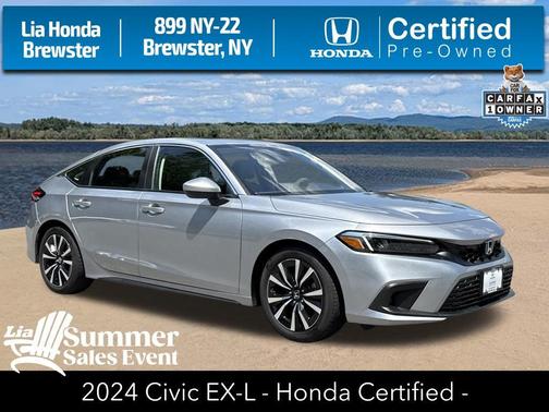Gray 2024 Honda Civic EX-L