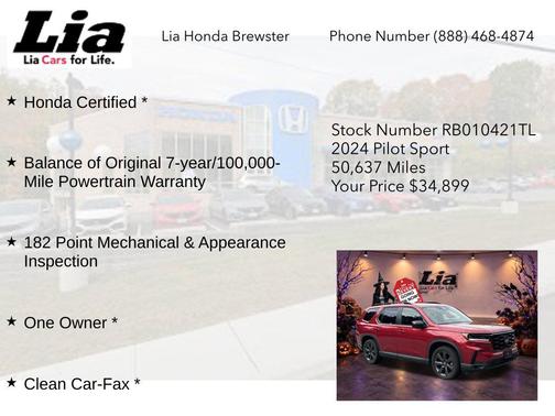 Radiant Red Metallic II 2024 Honda Pilot Sport