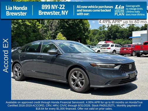 Meteorite Gray Metallic 2023 Honda Accord EX