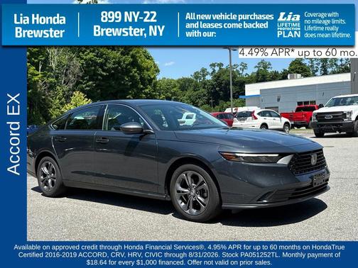Meteorite Gray Metallic 2023 Honda Accord EX