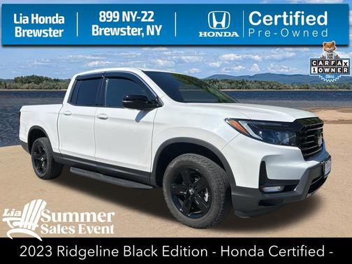 Platinum White Pearl 2023 Honda Ridgeline Black