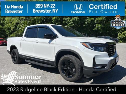 Platinum White Pearl 2023 Honda Ridgeline Black