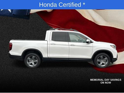 Platinum White Pearl 2023 Honda Ridgeline RTL-E