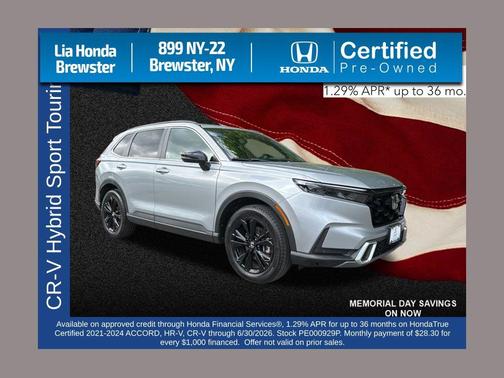 Lunar Silver Metallic 2023 Honda CR-V Hybrid Sport Touring AWD