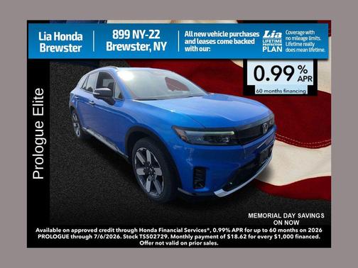 Blue 2026 Honda Prologue Elite