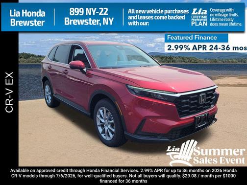 Radiant Red Metallic 2026 Honda CR-V EX AWD
