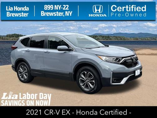 Gray 2021 Honda CR-V AWD EX