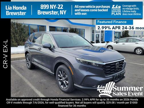 Meteorite Gray Metallic 2026 Honda CR-V EX-L AWD