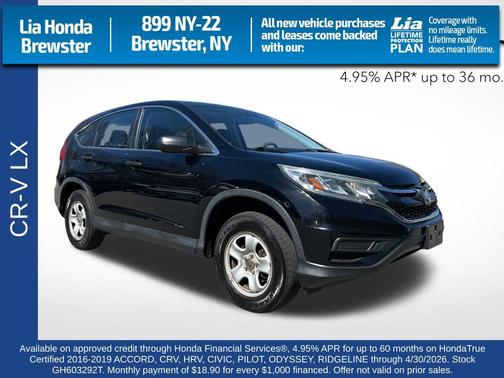 Crystal Black Pearl 2016 Honda CR-V LX