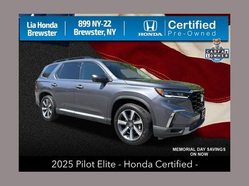 Gray 2025 Honda Pilot Elite