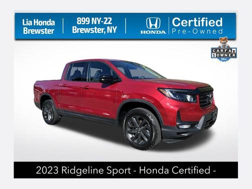 Radiant Red Metallic II 2023 Honda Ridgeline Sport