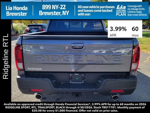 2026 Honda Ridgeline RTL