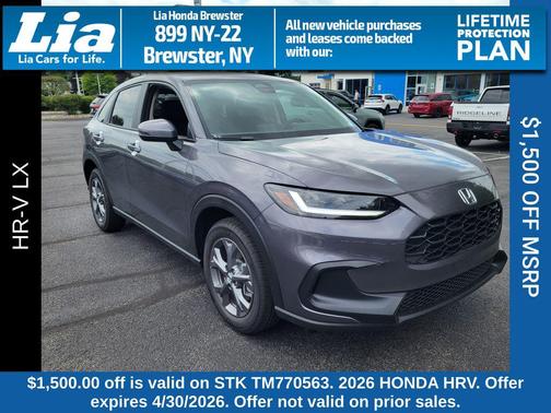 Modern Steel Metallic 2026 Honda HR-V LX