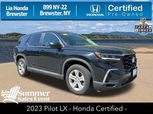 Crystal Black Pearl 2023 Honda Pilot AWD LX