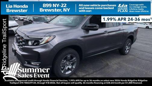 Gray 2026 Honda Ridgeline TrailSport