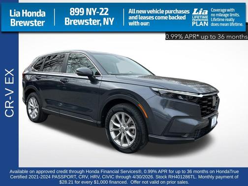 Gray 2024 Honda CR-V EX AWD