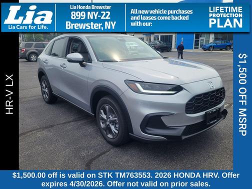 Solar Silver Metallic 2026 Honda HR-V LX