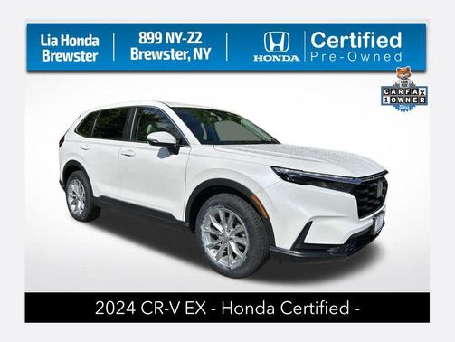 Platinum White Pearl 2024 Honda CR-V EX AWD