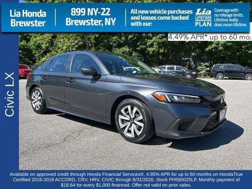 Meteorite Gray Metallic 2023 Honda Civic LX